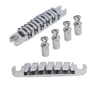 Split Chitarra Ponte Cordiera Sostituzione Top Hanging String Singole Selle Zincs Lega Split Guitar Bridge Enduring