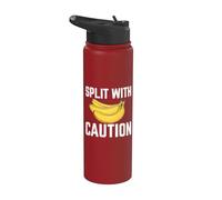 Split con cautela banana Stainless Steel Insulated Water Bottle