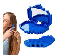 Split Hair Trimmer | Bang Scissors Brush with Mirror | Heart Shaped Dead End Trimmer - for Daily Routine Outdoor Travel Home Quick Maintenance Personal Grooming