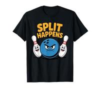 Split Happens - Divertente Palla da Bowling e spilli Maglietta