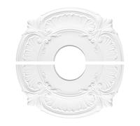 Split Medallion Ceiling Light Cover - Elegant Trim Adhesive Cover Tight Fit For Indoor Study Bedroom Library Restaurant School