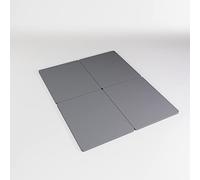 Split Nutan - Tavola Bunkie da 3,8 cm per materasso/letto, completamente montata, comfort e supporto migliorati, California King (piegata), grigio