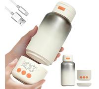 Split - Scaldabiberon portatile per bambini, in viaggio, 100 W, riscaldamento rapido, durata della batteria 10000 mAh, rimovibile, tazza termica da viaggio, 500 ml, acqua o latte, con funzione di