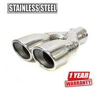 Split Scarico Finiture Punta Tubo Silenziatore Per VW Volkswagen Sede EOS Golf 3