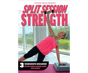 Split Session Strength DVD: 3 At Home Dumbbell Workouts Included - Upper Body, Lower Body and Core Resistance Training with Jessica Smith
