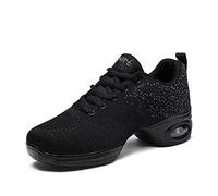 Split Sole Athletic Allenatore Leggero Jazz Tacco Scarpe da Danza e Allenamento, Nero 77, 42 EU