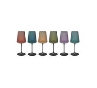 Splitglass Easy, Set di 6 bicchieri sintetici infrangibili multicolore per acqua/ vino, con 6 steli magnetici Easy, Set di 6 bicchieri sintetici infrangibili multicolore per acqua/ vino, con 6 steli m