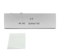 Splitter 1x8 4K@60hz HDCP2.2 1080p 1 In 8 Out compatibile con display multischermo .0 for telecamera PC a monitor TV