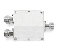 Splitter 2 Vie Divisore per Segnale RF Frequenza 800-2500MHz per Banda Wi-Fi e per Segnale Gsm, DCS, 3G Wcdma, 4G Lte, impedenza 50 Ohm, Connettori N Femmina
