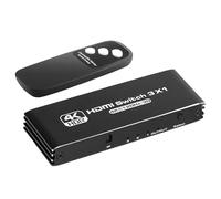 Splitter - 4 K @ 120 Hz interruttore con telecomando, adattatore plug & play a bassa latenza per sistema audio video console di gioco