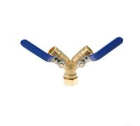 Splitter a 2 vie con manico lungo in ottone, perfetto per le tue esigenze di irrigazione all'aperto