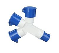 Splitter a 3 vie 16A 3Pin 220V IP44 impermeabile spina elettrica e multi-presa multifunzionale maschio femmina connettore campo industriale