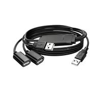 Splitter a matrici USB ad alta velocità che supporta l'accoppiamento webcam/microfono in ufficio e configurazioni di trasmissione dal vivo, adattatore maschio a femmina, cavo di prolunga di ricarica