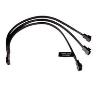 Splitter a Y cavo 4 pin a 3x 4 pin PWM, 30 cm, Cavo a Y Nero