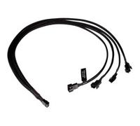 Splitter a Y cavo 4 pin a 4x 4 pin PWM, 60 cm, Cavo a Y Nero