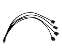 Splitter a Y cavo aRGB 3 pin a 4x 3 pin, 30 cm, Cavo a Y Nero