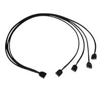 Splitter a Y cavo aRGB 3 pin a 4x 3 pin, 60 cm, Cavo a Y Nero