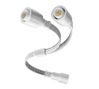 Splitter a Y per luci permanenti esterne Eufy E22, IP68, connettore a Y impermeabile a 3 pin, cavo per paesaggi esterni, decorazioni natalizie, Halloween, accessori per luci, da 1 femmina a 2 maschi