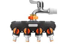 Splitter 'acqua - Collegamento rapido a 4 vie Spsion in lega pesante pesante - Filettatura resistente alla ruggine, adattatore connettore travestito da perdite per sistemi a