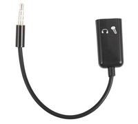Splitter audio stereo da 3,5 mm maschio per cuffie + microfono, adattatore per coppia di connettori per cablaggio