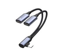 Splitter audio USB C - Adattatore femmina di tipo C di duello, 2 locanda e splitter per cuffie, 7,09 pollici convertitore audio di ricarica rapida | Compatibile con laptop per tablet smartphone