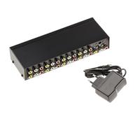 SPLITTER AUDIO VIDEO 8 PORTE - Duplica 1 Fonte Per 8x