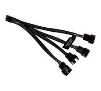 Splitter cavo a Y 4 pin a 4x 4 pin PWM, 15 cm Nero