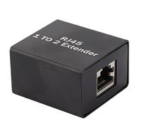 Splitter cavo Ethernet, funzione stabile splitter Ethernet in lega di alluminio per apparecchiature di rete(Un trascinamento due splitter)