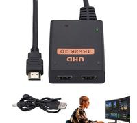 Splitter Cavo HD | 1 in 2 Adattatore Audio Uscita SPIRITOR A Vie, Distributore 4K Per HDTV, Monitor, Proiettore