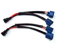 Splitter Filo U 9005 HB3 Due Bardatura Testa Luce Alto Fascio Femmina Adattatore