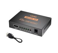 Splitter Compatibile 1x4 Full HD 4K Audio Video 1 In 4 Out HDMI Amplificatore Adattatore For HDTV DVD PS3 Xbox Copertura più ampia(1x4 USB Cable)