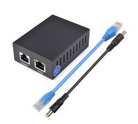Splitter di alimentazione Ethernet 12V 5A Custodia in metallo RJ45 10/100/1000Mbps Separatore di alimentazione migliora l'efficienza della rete Splitter POE in metallo