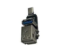 Splitter di espansione tipo C a 1 via USB 3.0 e modulo di espansione USB 2.0 a 2 vie, velocità di trasferimento 5 Gbps per laptop, tablet, adattatore USB C per viaggi e ufficio