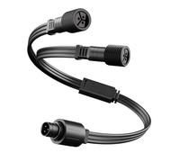 Splitter di potenza per illuminazione esterna ampiamente compatibile, materiale impermeabile, processo di installazione facile, adattatore per cavo a forma di Y