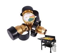 Splitter Di Propano - Connettore Y Per Cilindri Di Propano A 2 Vie | Adattatore Di Collegamento, Rapido Per Accessori Robusti A Gas Naturale E Precisione Per Aperta Con Stufa