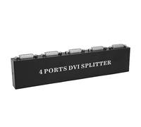 Splitter DVI 1 in 4 Uscite, Risoluzione 1920 * 1440, Duplicatore Video con Distribuzione HD Senza Perdita per Monitor di Computer a Schermo Diviso PC Laptop Proiettore HDTV. (Spina