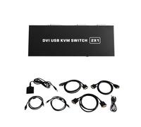 Splitter DVI 1X2 per Switcher 2-In-1 4K Due Computer Condivisi per Monitor Computer Stampa