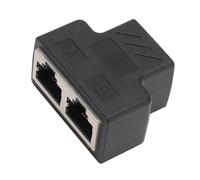 Splitter Ethernet, Adattatore Splitter RJ45 Splitter Internet di Rete LAN da 1 a 2, Porta Prolunga Cavo Ethernet, Supporta 2 Dispositivi per Essere Online