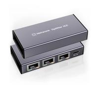 Splitter Ethernet da 1 a 2 1000 Mbps Internet Splitter RJ45 Adattatore porta LAN per 3 computer Gigabit ad alta velocità per cavo Cat 5/5e/6/7/8, 2 dispositivi collegati in rete contemporaneamente
