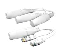 Splitter Ethernet da 1 a 2, adattatore splitter PoE, splitter di rete sicuro | Smooth Video PoE Extender per switch PoE e telecamere di rete