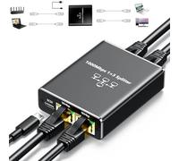 Splitter Ethernet da 1 a 3 1000 Mbps Internet Splitter LAN Splitter RJ45 Adattatore splitter di rete supporta Gigabit ad alta velocità di rete simultanea di 3 dispositivi funziona con cavi Cat 6/5e/7