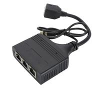 Splitter Ethernet da 1 a 3, Splitter Adattatore di Rete RJ45 Ad Alta velocità da 1000 Mbps per Cavi Cat8 Cat7 Cat6 Cat5 Cat5e, Connettore di Estensione per Hub TV Set Top Box