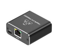 Splitter Ethernet, hub di rete da 1 a 2 Gigabit, connettore per presa Ethernet da 1000 mbps, reti Gigabit con cavo Powerr USB, due porte femmina Ethernet per Super Cat5/cat5e/cat6