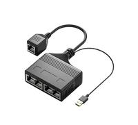 Splitter Ethernet multiplo 1 in 2/3/4 out splitter Ethernet RJ45 Splitter per case o esigenze di rete in ufficio