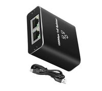 Splitter Ethernet RJ45 1 In 2 Out 1000Mbps Adattatore di rete per collegamento senza soluzione di continuità con USB Potenza RJ45 Porte Home Networking Splitter