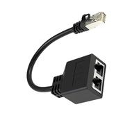 Splitter Ethernet RJ45 da 1 a 2 switch Ethernet 1000Mbps 2 porte RJ45 adattatore splitter di rete ad alta velocità