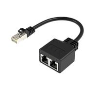 Splitter Ethernet RJ45 da 1 a 2 switch Ethernet 1000Mbps 2 porte RJ45 Adattatore splitter di rete ad alta velocità adattatore splitter di rete