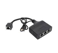 Splitter Ethernet, Splitter di Rete da 1 a 3 Gigabit Splitter Internet LAN RJ45 per Cat8 Cat7 Cat6 Cat5 Cat5e, 3 Dispositivi Contemporaneamente in Rete