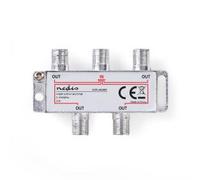 SPLITTER F SATELLITARE NEDIS SSPL400ME ATTENUAZIONI MAX 8,0 dB 5-1000 MHz 4 Uscite
