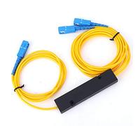 Splitter fibra ottica, splitter fascio conico 1/2, splitter fibra ottica monomodale 1x2 modulo splitter FBT con interfaccia SC/UPC 1310-1550nm